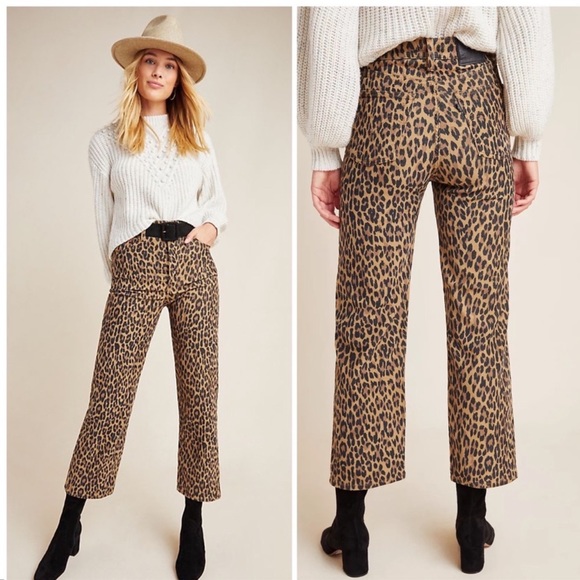 Levis Ribcage Straight Ankle Leopard 